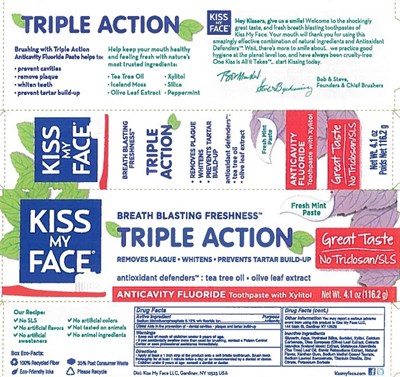Kmf 65363-402 Triple Action Anticavity Toothpaste Fresh Mint (Kmf 65364 402 Triple Action Anticavity Toothpaste Fresh Mint)